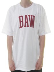Camiseta Unissex Baw Athletic Manga Curta Estampada - Branco