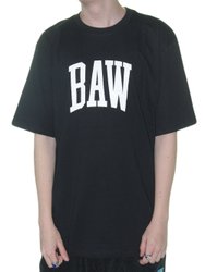 Camiseta Unissex Baw Athletic Manga Curta Estampada - Preto
