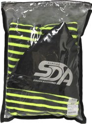 Capa Toalha SDA para Prancha de Surf  tipo Camisinha -  Preto/Verde Limão