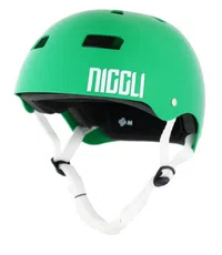 Capacete Niggli Fita Branca Pro - Verde