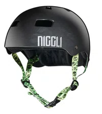 Capacete Niggli Pro Model Italo Pernarrubia - Titanium Brilho
