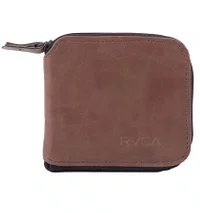 Carteira RVCA Zip - Marrom