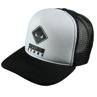 Boné Session Classico Unissex Snapback Trucker Aba Curva - Branco/Preto