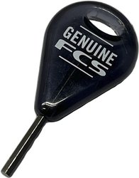 Chave de Quilha Genuine FCS para Prancha de Surf - Preto Transparente
