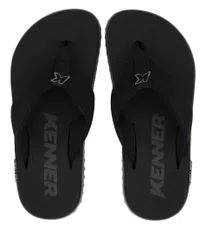 Chinelo Masculino Kenner Kivah - Cinza/Preto