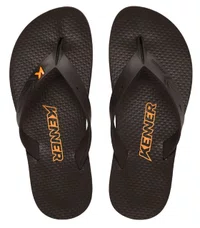 Chinelo Masculino Kenner New Summer - Preto/Laranja