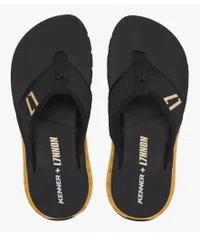 Chinelo Masculino Kenner Rakka L7 Alta Frequencia - Preto/Dourado