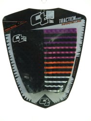 Deck para Prancha de Surf CT Wax Yago Dora Importado - Preto/Roxo