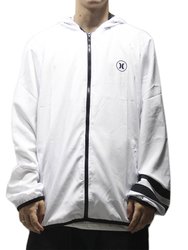 Jaqueta Corta Vento Masculina Hurley Block Party - Branco