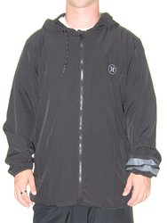 Jaqueta Corta Vento Masculina Hurley Block Party - Preto