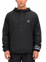 Jaqueta Corta Vento Masculina Hurley Block Party - Preto
