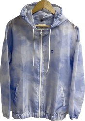 Jaqueta Feminina Corta Vento Billabong Washed Way Tie Dye - Azul