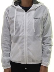 Jaqueta Feminina Flo Waves Icon Manga Longa Quebra Vento - Branco