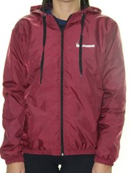 Jaqueta Feminina Flo Waves Icon Manga Longa Quebra Vento - Vinho
