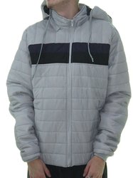 Jaqueta Masculina Session Bomber Com Touca 07 - Cinza/Marinho