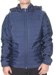 Jaqueta Masculina Session Bomber Com Touca 09 - Marinho