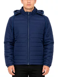 Jaqueta Masculina Session Bomber Com Touca 09 - Marinho