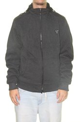 Jaqueta Masculina VLCS Circle Manga Longa com Capuz - Preto