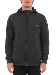 Jaqueta Masculina VLCS Circle Manga Longa com Capuz - Preto