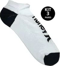 Kit 3 Meias Unissex Invisivel Surf - Branco