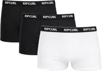 kit Cueca Boxer Rip Curl 3 Peças - Black/White
