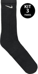 Kit Meia Nike Everiday 3 Pares - Preto