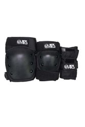 Kit Proteção ARS (Joelheira, Cotoveleira, Wristguards) - Preto