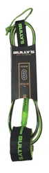 Leash Para Surf Bullys Premium 6 Pes Regular - Preto/Verde