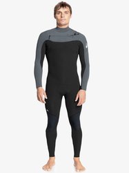 Long John quiksilver Everyday Sessions 3/2mm Chest zip - Black gun Metal
