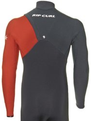 Long John Rip Curl Flashbomb 32GB Zip/Free - Chumbo/Laranja - Home