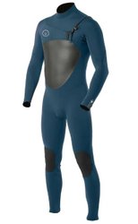 Long John Vissla 7 Seas 3-2 Full Chest Zip - Navy