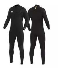 VISSLA ブラック ロングジョン M Long John Vissla 7 Seas Comp 3-2MM Full Chest Zip - Preto - Home