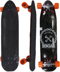 Longboard Montado Hondar Freestyle 40" Tools - Preto/Laranja