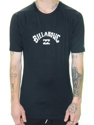 Lycra Masculina Billabong Surf Arch Wave Manga Curta - Preto