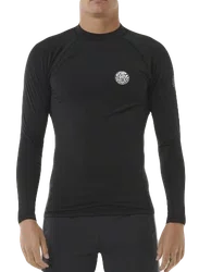 Lycra Rip Curl Icons Brushed Manga Longa - Preto