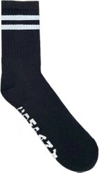 Meia Altai School Listras Brancas - Preto