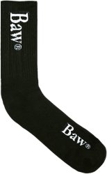 Meia Baw unissex Colors skateboards 100% Algodão - Preto Black