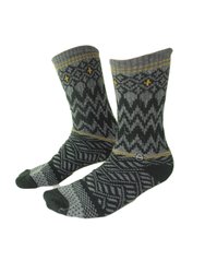 Meia Cano Longo South To South Zig - Grafite/Preto