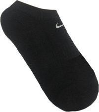 Meia Nike Cano Curto Everyday Cush 3 Pares - Preto