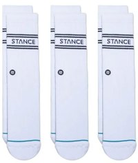 Meia Stance Basic 3 Pack Crew - Branco