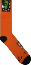 Meia Unissex Gnarly Elvs Cano Longo Algodão - Laranja