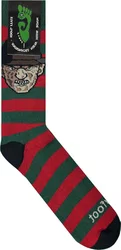 Meia Unissex Gnarly Freddy Cano Longo Algodão Macio - Red/Green