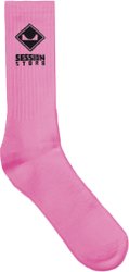 Meia Unissex Session Cano Alto Store Logo - Rosa