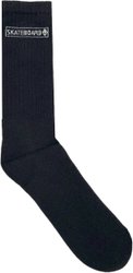Meia Unissex Session SkateBoard C/Alto - Preto