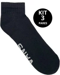 Meia Unissex Vans Classic Ankle Kit/3 - Preto
