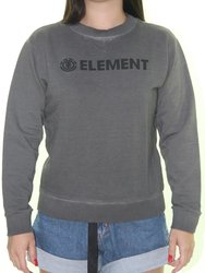 Moletom Feminino Element Care Blazin Manga Longa sem Capuz - Cinza