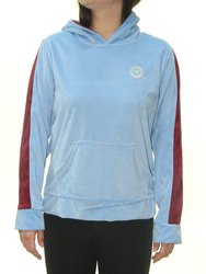 Moletom Feminino Freesurf Especial Plush Manga Longa com Capuz - Azul Céu