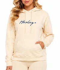 Moletom Feminino Hurley Line Fech - Off White
