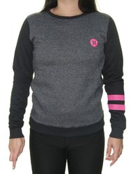Moletom Feminino Hurley Sensation Manga Longa - Grafite Mesclado