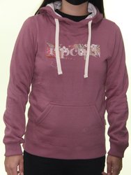 Moletom Feminino Rip Curl Classic Shore Fleece Manga Longa com Capuz - Bordo